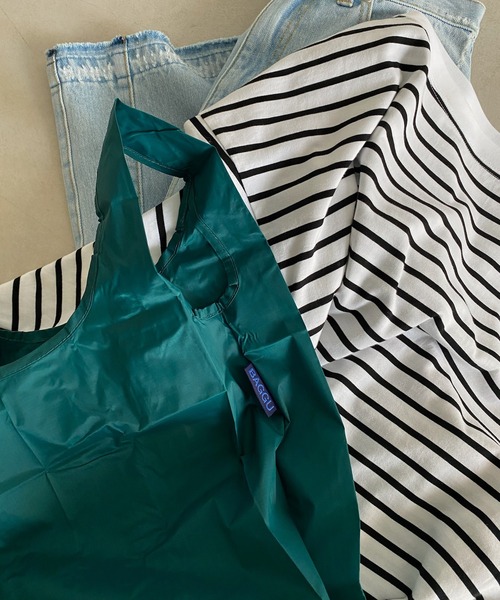 BAGGU(バグー)の「【BAGGU/バグゥ】2022SS BABY BAGGU(エコバッグ/サブバッグ・レディース・ダークグリーン/ベージュ/オリーブ/サックスブルー/イエロー/グリーン/ブロンズ/ピンク系その他/ローズ/レッド・FREE)」の3枚目の写真