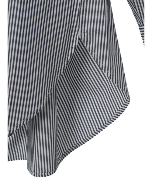 AMERICAN HOLIC（アメリカンホリック）の「パールボタンノーカラーシャツチュニック（シャツ/ブラウス・レディース・イエロー系その他2/オフホワイト/ブルー系その他4・M/L）」の12枚目の写真