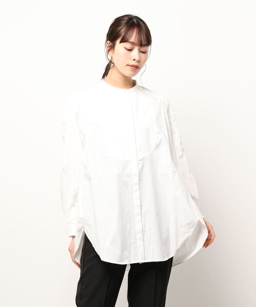 美品 アメノチハレ フリルカラー ピンタックチュニックブラウス パールボタン series》【Keep clean】 – Ame no chi Hare