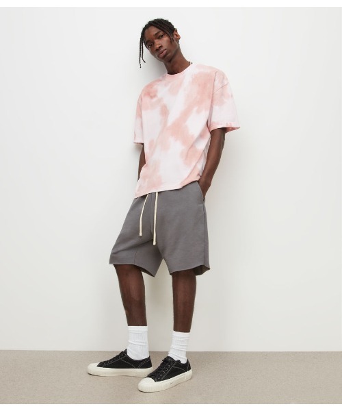 ALLSAINTS（オールセインツ）の「KURA ORGANIC COTTON TIE DYE T-SHIRT | KURA オーガニック コットン タイダイ Tシャツ（Tシャツ/カットソー・メンズ・ピンク系・L/M/S）」の3枚目の写真