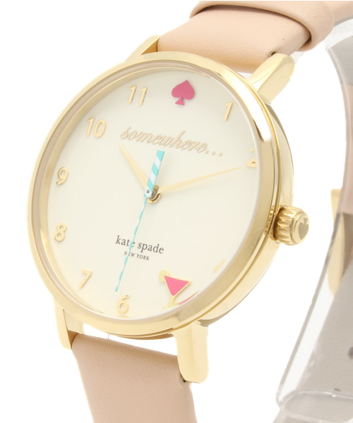 kate spade new york（ケイトスペード ニューヨーク）の「メトロ ハッピーアワーストラップウォッチ（アナログ腕時計・レディース・ゴールド系その他・ONESIZE）」の4枚目の写真