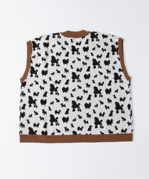 PairPair(ペアペア)の「【ペットとリンクコーデ】シルエットニットベスト(ベスト・レディース・アイボリー・フリー)」の15枚目の写真