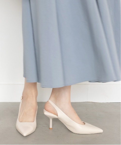 RANDA（ランダ）の「バックストラップポインテッドトゥパンプス（パンプス・レディース・ブラック/ブルー/グリーン/アイボリー・LL/S/M/L）」の5枚目の写真