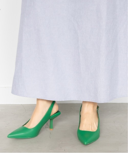 RANDA（ランダ）の「バックストラップポインテッドトゥパンプス（パンプス・レディース・ブラック/ブルー/グリーン/アイボリー・LL/S/M/L）」の9枚目の写真