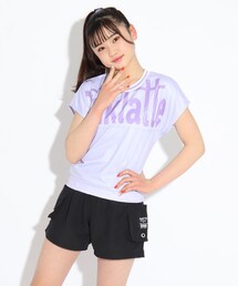 PINK-latte（ピンクラテ）の「ビッグロゴTシャツ付き水着4点セット（水着・キッズ）」