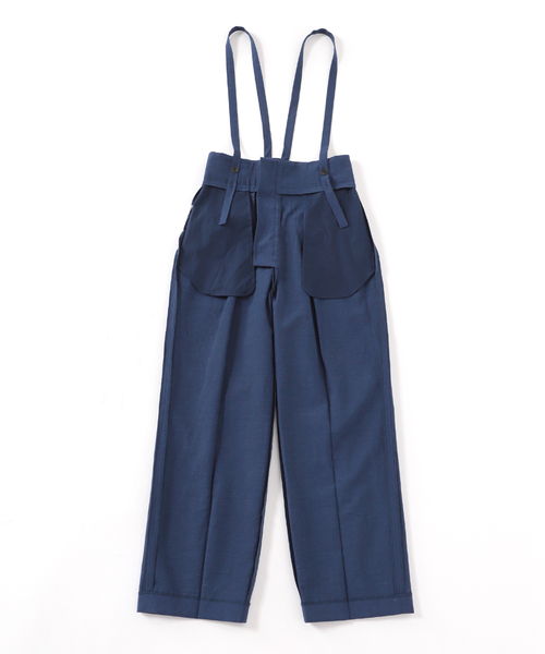 B.C STOCK（ベーセーストック）の「2WAY Wタックハイウエストパンツ◆（スラックス・レディース・ブラック/ブルー系その他/ベージュ・FREE）」の8枚目の写真