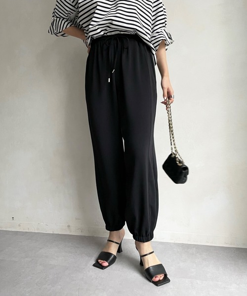 DouDou（ドゥドゥ）の「裾絞りパンツ（その他パンツ・レディース・ブラック/ベージュ・FREE）」の9枚目の写真