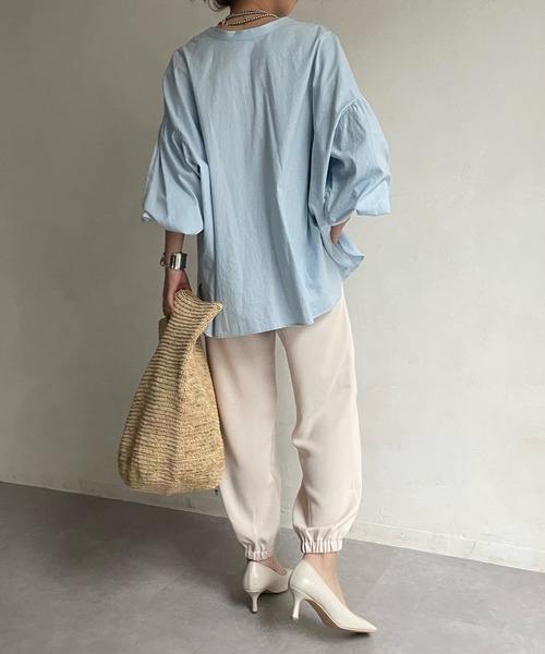 DouDou（ドゥドゥ）の「裾絞りパンツ（その他パンツ・レディース・ブラック/ベージュ・FREE）」の16枚目の写真