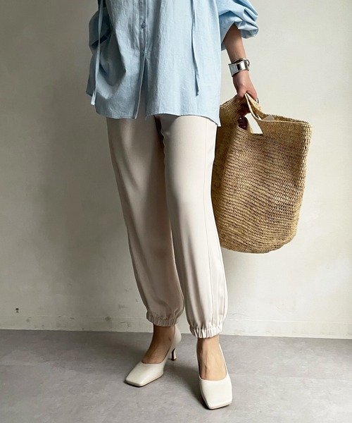 DouDou（ドゥドゥ）の「裾絞りパンツ（その他パンツ・レディース・ブラック/ベージュ・FREE）」の17枚目の写真