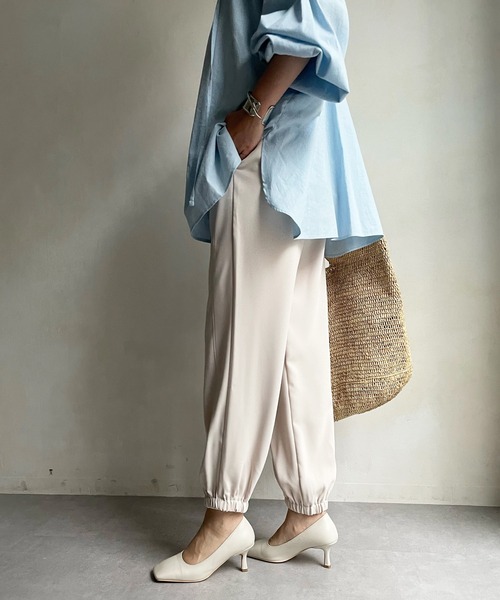 DouDou（ドゥドゥ）の「裾絞りパンツ（その他パンツ・レディース・ブラック/ベージュ・FREE）」の20枚目の写真