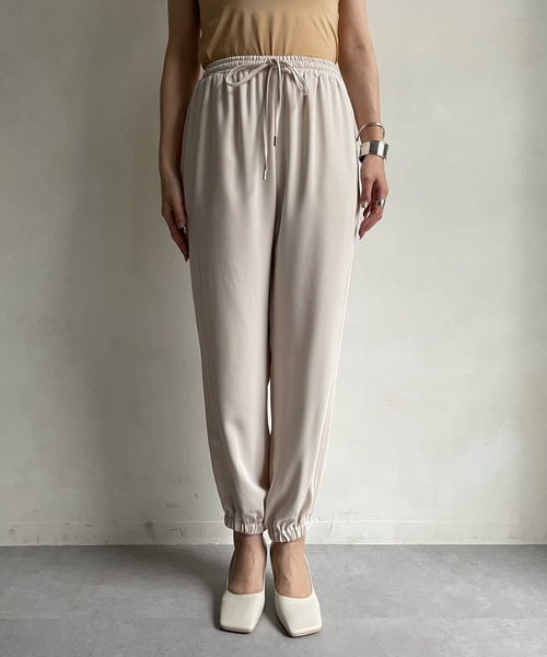 DouDou（ドゥドゥ）の「裾絞りパンツ（その他パンツ・レディース・ブラック/ベージュ・FREE）」の22枚目の写真