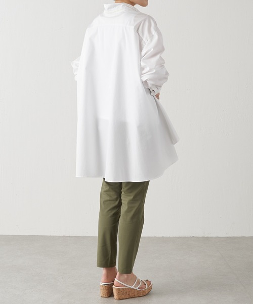 BEARDSLEY（ビアズリー）の「フレアーシャツ（シャツ/ブラウス・レディース・ホワイト/ブルー・FREE）」の13枚目の写真