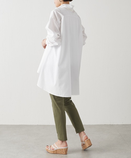 BEARDSLEY（ビアズリー）の「フレアーシャツ（シャツ/ブラウス・レディース・ホワイト/ブルー・FREE）」の14枚目の写真