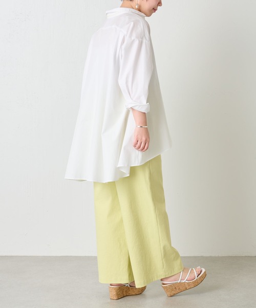 BEARDSLEY（ビアズリー）の「フレアーシャツ（シャツ/ブラウス・レディース・ホワイト/ブルー・FREE）」の16枚目の写真