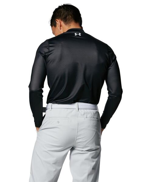 UNDER ARMOUR(アンダーアーマー)の「UAアイソチル フィッティド ロングスリーブ モック シャツ(ゴルフ/メンズ)(Tシャツ/カットソー・メンズ・ホワイト/ブラック・L/S/M/XL/XXL)」の9枚目の写真