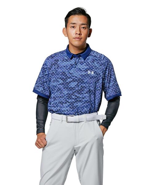UNDER ARMOUR(アンダーアーマー)の「UAアイソチル フィッティド ロングスリーブ モック シャツ(ゴルフ/メンズ)(Tシャツ/カットソー・メンズ・ホワイト/ブラック・L/S/M/XL/XXL)」の14枚目の写真