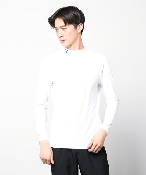 UNDER ARMOUR(アンダーアーマー)の「UAアイソチル フィッティド ロングスリーブ モック シャツ(ゴルフ/メンズ)(Tシャツ/カットソー・メンズ・ホワイト/ブラック・L/S/M/XL/XXL)」の8枚目の写真