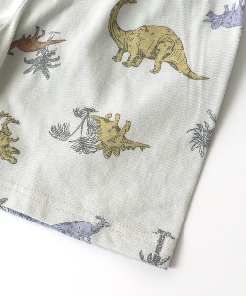 apres les cours（アプレレクール）の「きょうりゅう柄前開きパジャマ（ルームウェア/パジャマ・キッズ・オフホワイト/ミント・90/100/110/120/80/130）」の15枚目の写真