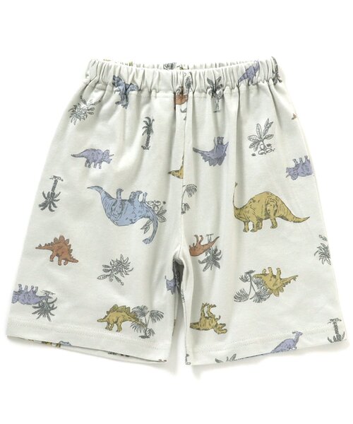 apres les cours（アプレレクール）の「きょうりゅう柄前開きパジャマ（ルームウェア/パジャマ・キッズ・オフホワイト/ミント・90/100/110/120/80/130）」の5枚目の写真