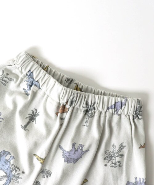 apres les cours（アプレレクール）の「きょうりゅう柄前開きパジャマ（ルームウェア/パジャマ・キッズ・オフホワイト/ミント・90/100/110/120/80/130）」の9枚目の写真