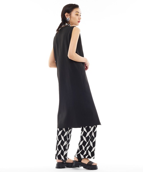 Narcissus(ナルシス)の「【Narcissus】ガラプリーツパンツ(その他パンツ・レディース・レッド/ブラック・FREE)」の13枚目の写真