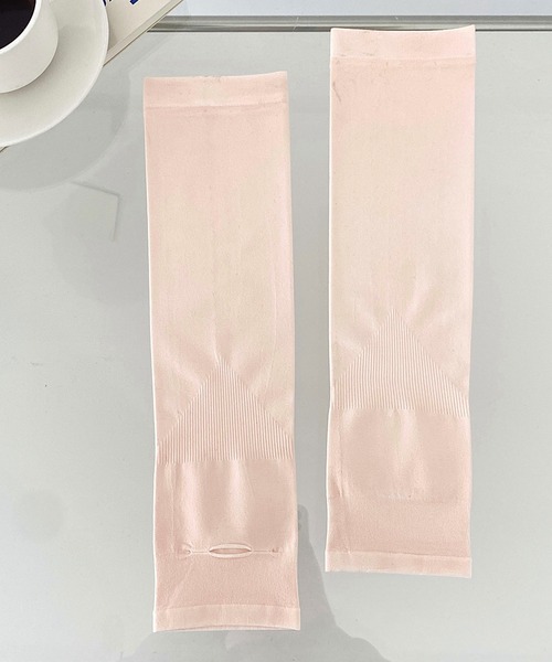 EPICKS（エピックス）の「カラーアームカバー（アームカバー・レディース・ホワイト/ブラック/ベージュ/グレー/サックスブルー/イエロー/グリーン/ダークパープル/ライトパープル/ピンクベージュ・F）」の10枚目の写真