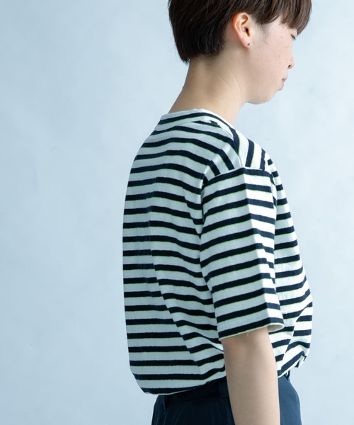 FORK&SPOON（フォークアンドスプーン）の「FORK&SPOON　2toneボーダーTシャツ（Tシャツ/カットソー・レディース・ブラック系その他/ブルー系その他・ONE）」の21枚目の写真