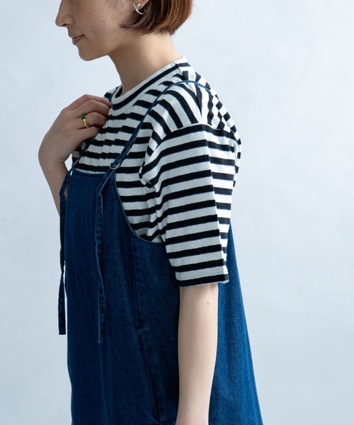 FORK&SPOON（フォークアンドスプーン）の「FORK&SPOON　2toneボーダーTシャツ（Tシャツ/カットソー・レディース・ブラック系その他/ブルー系その他・ONE）」の14枚目の写真