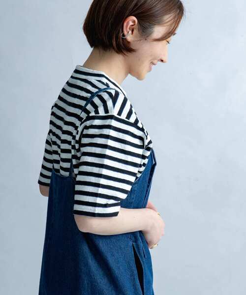 FORK&SPOON（フォークアンドスプーン）の「FORK&SPOON　2toneボーダーTシャツ（Tシャツ/カットソー・レディース・ブラック系その他/ブルー系その他・ONE）」の18枚目の写真