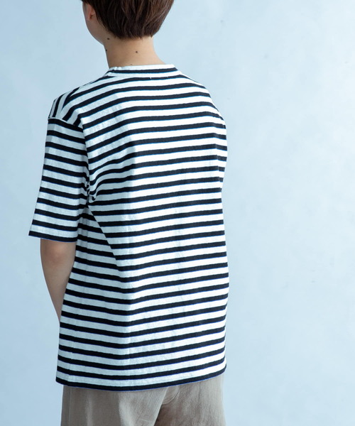 FORK&SPOON（フォークアンドスプーン）の「FORK&SPOON　2toneボーダーTシャツ（Tシャツ/カットソー・レディース・ブラック系その他/ブルー系その他・ONE）」の15枚目の写真