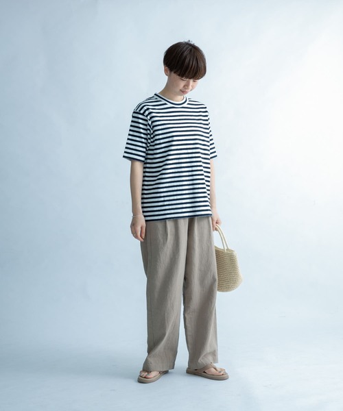 FORK&SPOON（フォークアンドスプーン）の「FORK&SPOON　2toneボーダーTシャツ（Tシャツ/カットソー・レディース・ブラック系その他/ブルー系その他・ONE）」の11枚目の写真