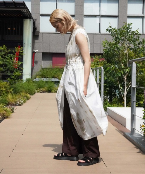 AVIREX（アヴィレックス）の「【直営店限定】2WAY LOSE SHIRT ONEPIECE/ 2ウェイルーズシャツワンピース（ワンピース・レディース・オフホワイト/スモークピンク・FREE）」の13枚目の写真