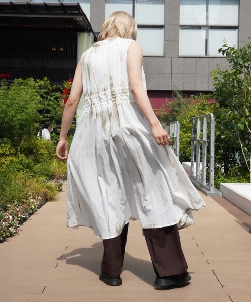 AVIREX（アヴィレックス）の「【直営店限定】2WAY LOSE SHIRT ONEPIECE/ 2ウェイルーズシャツワンピース（ワンピース・レディース・オフホワイト/スモークピンク・FREE）」の14枚目の写真