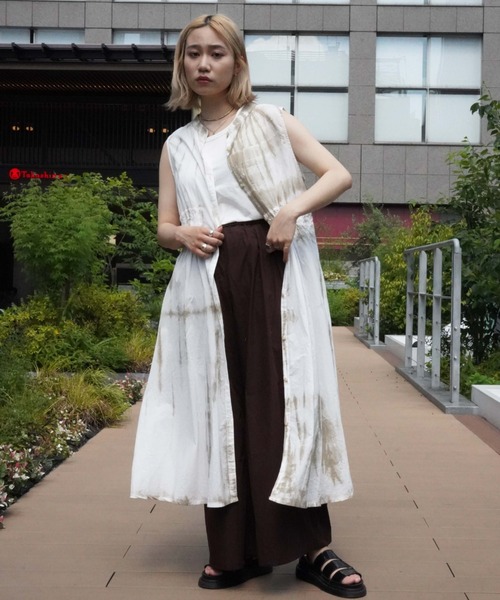 AVIREX（アヴィレックス）の「【直営店限定】2WAY LOSE SHIRT ONEPIECE/ 2ウェイルーズシャツワンピース（ワンピース・レディース・オフホワイト/スモークピンク・FREE）」の15枚目の写真