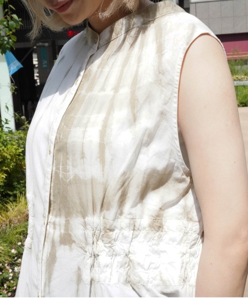 AVIREX（アヴィレックス）の「【直営店限定】2WAY LOSE SHIRT ONEPIECE/ 2ウェイルーズシャツワンピース（ワンピース・レディース・オフホワイト/スモークピンク・FREE）」の17枚目の写真