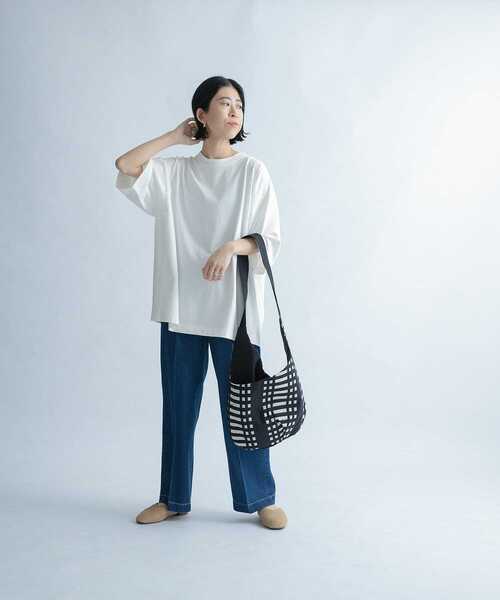 FORK&SPOON（フォークアンドスプーン）の「『ユニセックス』FORK&SPOON　サイドスイッチTシャツ（Tシャツ/カットソー・メンズ・スミクロ/ブルー系その他/オフホワイト・4/5）」の20枚目の写真