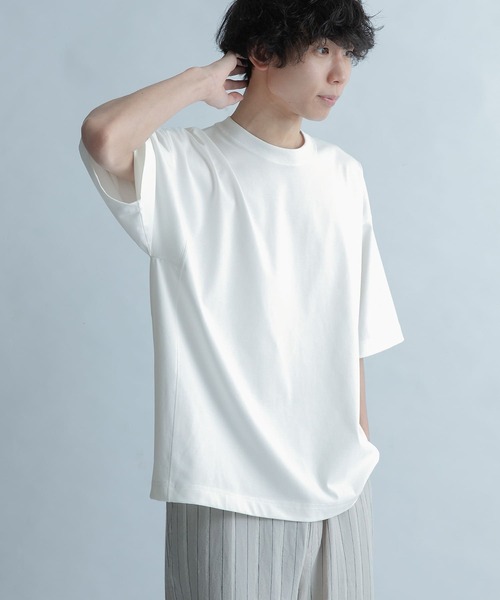 FORK&SPOON（フォークアンドスプーン）の「『ユニセックス』FORK&SPOON　サイドスイッチTシャツ（Tシャツ/カットソー・メンズ・スミクロ/ブルー系その他/オフホワイト・4/5）」の21枚目の写真