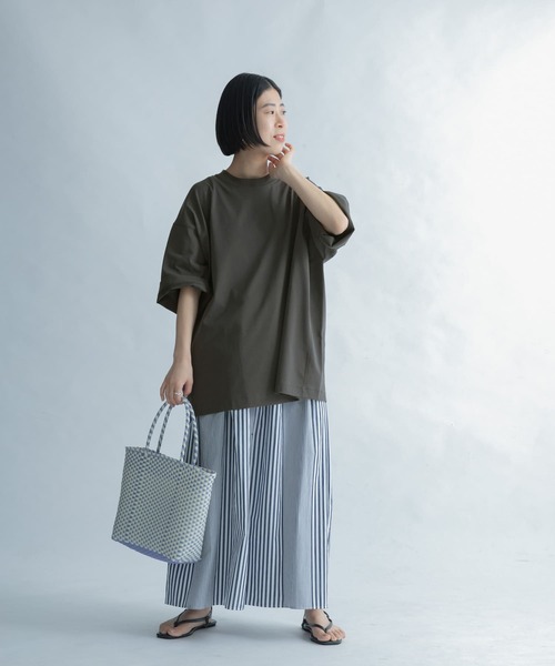 FORK&SPOON（フォークアンドスプーン）の「『ユニセックス』FORK&SPOON　サイドスイッチTシャツ（Tシャツ/カットソー・メンズ・スミクロ/ブルー系その他/オフホワイト・4/5）」の22枚目の写真