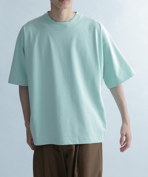 FORK&SPOON（フォークアンドスプーン）の「『ユニセックス』FORK&SPOON　サイドスイッチTシャツ（Tシャツ/カットソー・メンズ・スミクロ/ブルー系その他/オフホワイト・4/5）」の8枚目の写真