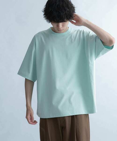 FORK&SPOON（フォークアンドスプーン）の「『ユニセックス』FORK&SPOON　サイドスイッチTシャツ（Tシャツ/カットソー・メンズ・スミクロ/ブルー系その他/オフホワイト・4/5）」の18枚目の写真