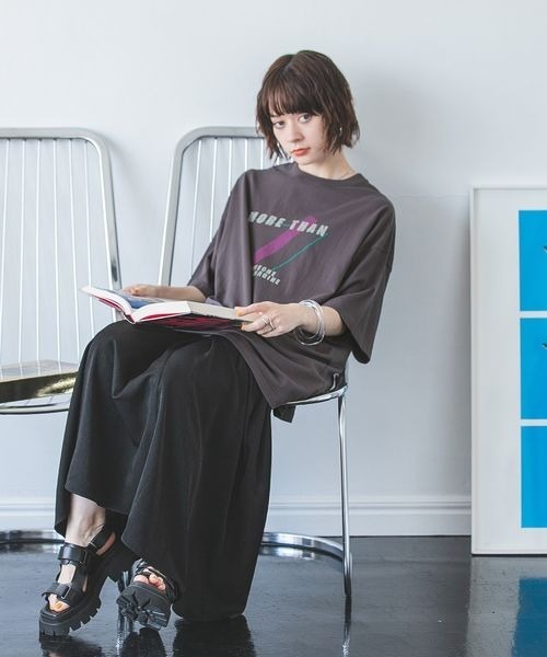 ダメージステッチオーバースウェTEE JEANASIS JEANASIS（ジーナシス）の「【みきのすけ企画】ダメージステッチ