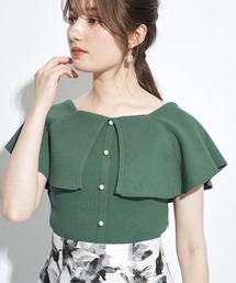 Apuweiser-riche - 大人気 Apuweiser riche 前後2WAYフリルニット ラベンダー ♡ Apuweiser-riche（アプワイザーリッシェ）の「ラッフルデザイン