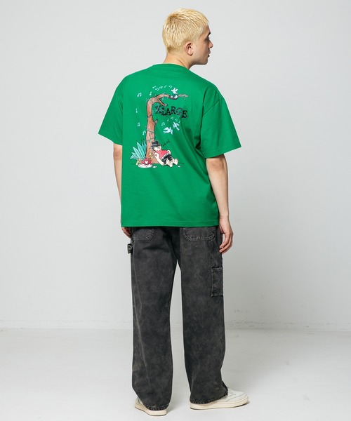 XLARGE エクストララージ 半袖 Tシャツ グリーン グラフィティ XLARGE（エクストララージ）の「DAY DREAM S/S TEE/ メンズ