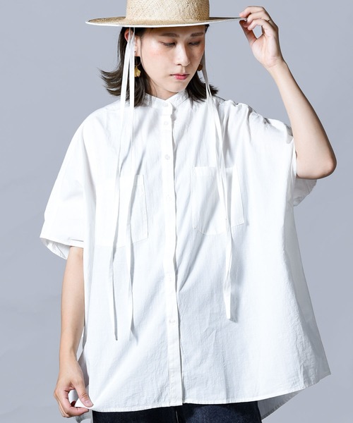 folka（フォルカ）の「【folka（フォルカ）】フレアブラウス（シャツ/ブラウス・レディース・ホワイト/ブラック・ONE SIZE）」の7枚目の写真