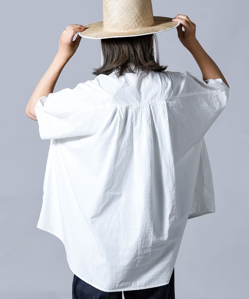 folka（フォルカ）の「【folka（フォルカ）】フレアブラウス（シャツ/ブラウス・レディース・ホワイト/ブラック・ONE SIZE）」の8枚目の写真