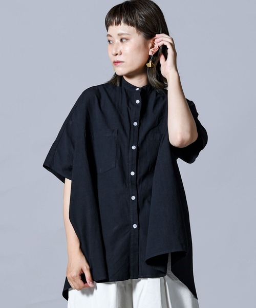 folka（フォルカ）の「【folka（フォルカ）】フレアブラウス（シャツ/ブラウス・レディース・ホワイト/ブラック・ONE SIZE）」の5枚目の写真