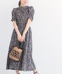 小花柄カットアウト2Wayワンピース