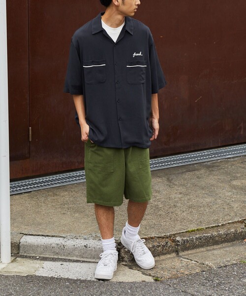 FREAK'S STORE(フリークスストア)の「FREAK'S STORE/フリークスストア VINTAGE ボーリングシャツ SOLID/オープンカラーシャツ(シャツ/ブラウス・メンズ・グリーン/ブラック/オフホワイト/レオパード/その他9・LARGE/SMALL/MEDIUM)」の17枚目の写真