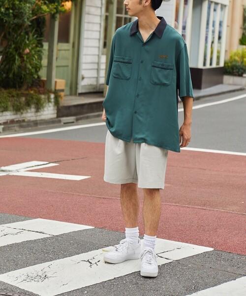 FREAK'S STORE(フリークスストア)の「FREAK'S STORE/フリークスストア VINTAGE ボーリングシャツ SOLID/オープンカラーシャツ(シャツ/ブラウス・メンズ・グリーン/ブラック/オフホワイト/レオパード/その他9・LARGE/SMALL/MEDIUM)」の18枚目の写真