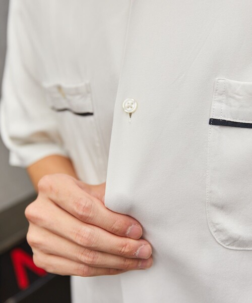 FREAK'S STORE(フリークスストア)の「FREAK'S STORE/フリークスストア VINTAGE ボーリングシャツ SOLID/オープンカラーシャツ(シャツ/ブラウス・メンズ・グリーン/ブラック/オフホワイト/レオパード/その他9・LARGE/SMALL/MEDIUM)」の21枚目の写真